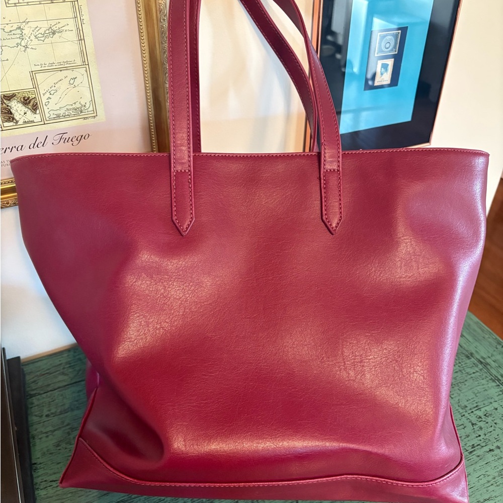 Matt & Nat Burgundy Tote Bag - Picture 2 of 6